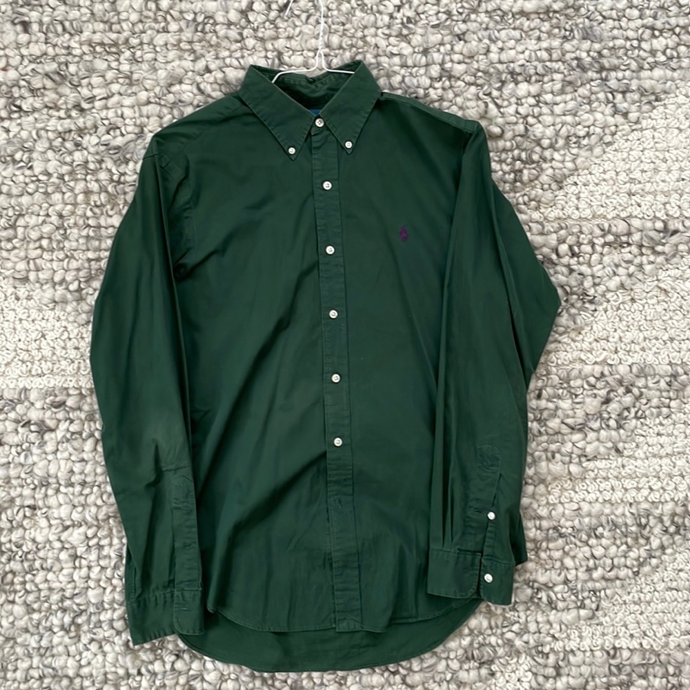 Ralph Lauren Classic Fit Shirt- Dark Green
